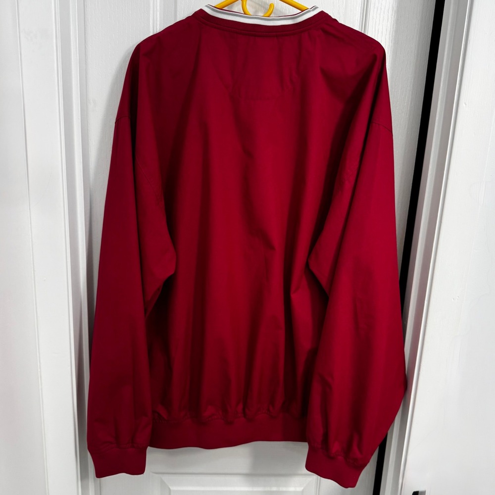 NIKE Alabama Crimson Tide V-Neck Windbreaker w/ Center Swoosh VTG - Size XL - Picture 2 of 5